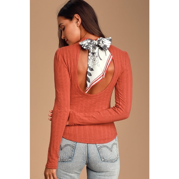 Free People Red Party In The Back Shirt Small NWT - Picture 3 of 7